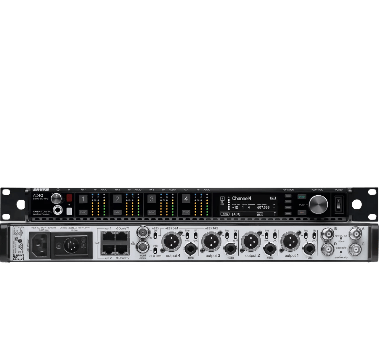 Shure Axient AD4Q G57 4CH unit