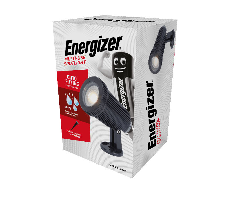 S14341 Energizer GU10 2-in-1 Spike & Deck Spotlight