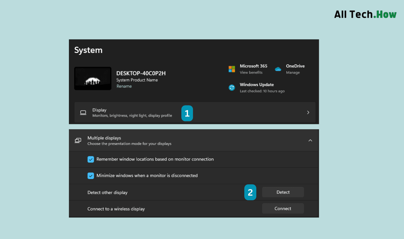 Why my lenovo laptop is not detecting monitor?