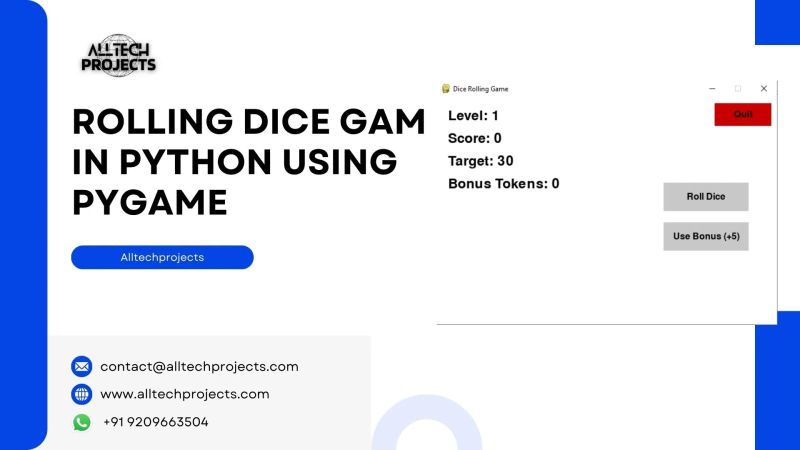 Simple Dice Roll Game Using Python With Free Source Code Sourcecodester - Best Colorful Photos in High Resolution