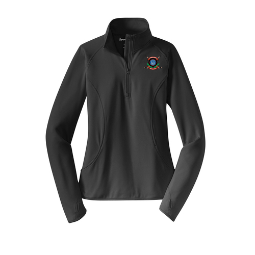 CC Hockey Ladies Midweight Performance 1/4 Zip Pullover - Charcoal Gray Heather