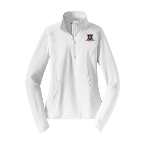 CC Hockey Ladies Midweight Performance 1/4 Zip Pullover - White