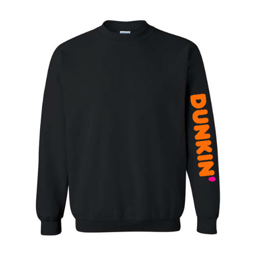 DUNKIN' Vertical Logo Crewneck Sweatshirt – Unisex Adult/Mens