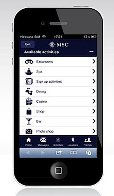 Msc Divina Offers Free On Board Ship App For Passengers