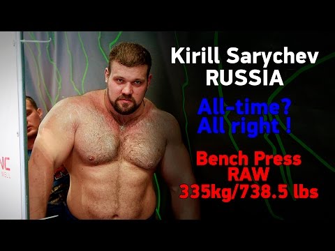 Weight= 49 kg number of repetition= 4 · to find,. Kirill Sarychev 335kg Bench Press - All Things Gym