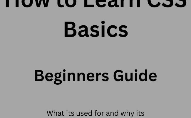 CSS Basics: A Beginner’s Guide To Styling Web Pages - All Things ...