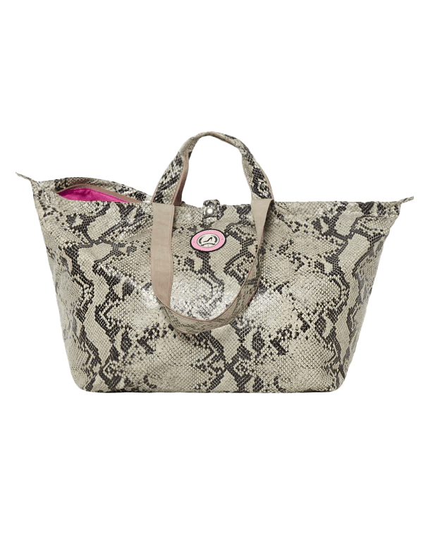 Large Tote Bag Python Print All Time Favourites - Premium Dark Background Gallery - Retina