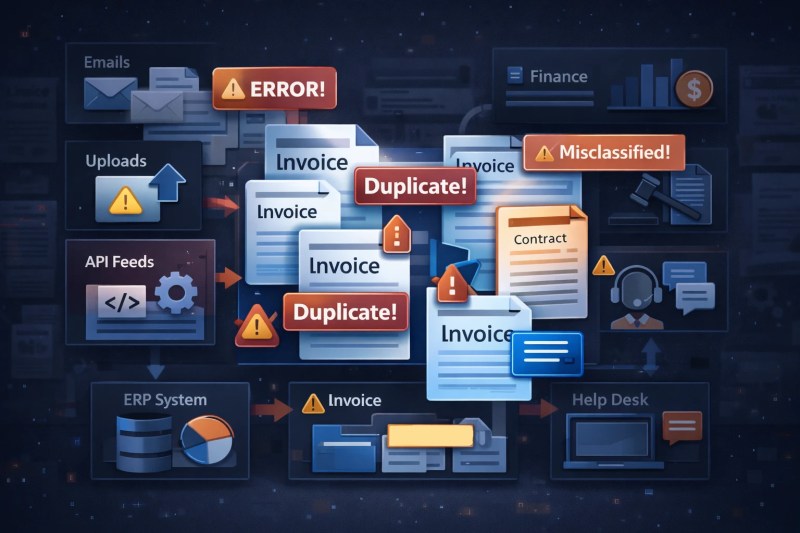 messy document intake with duplicates missing data and inconsistent formats across channels
