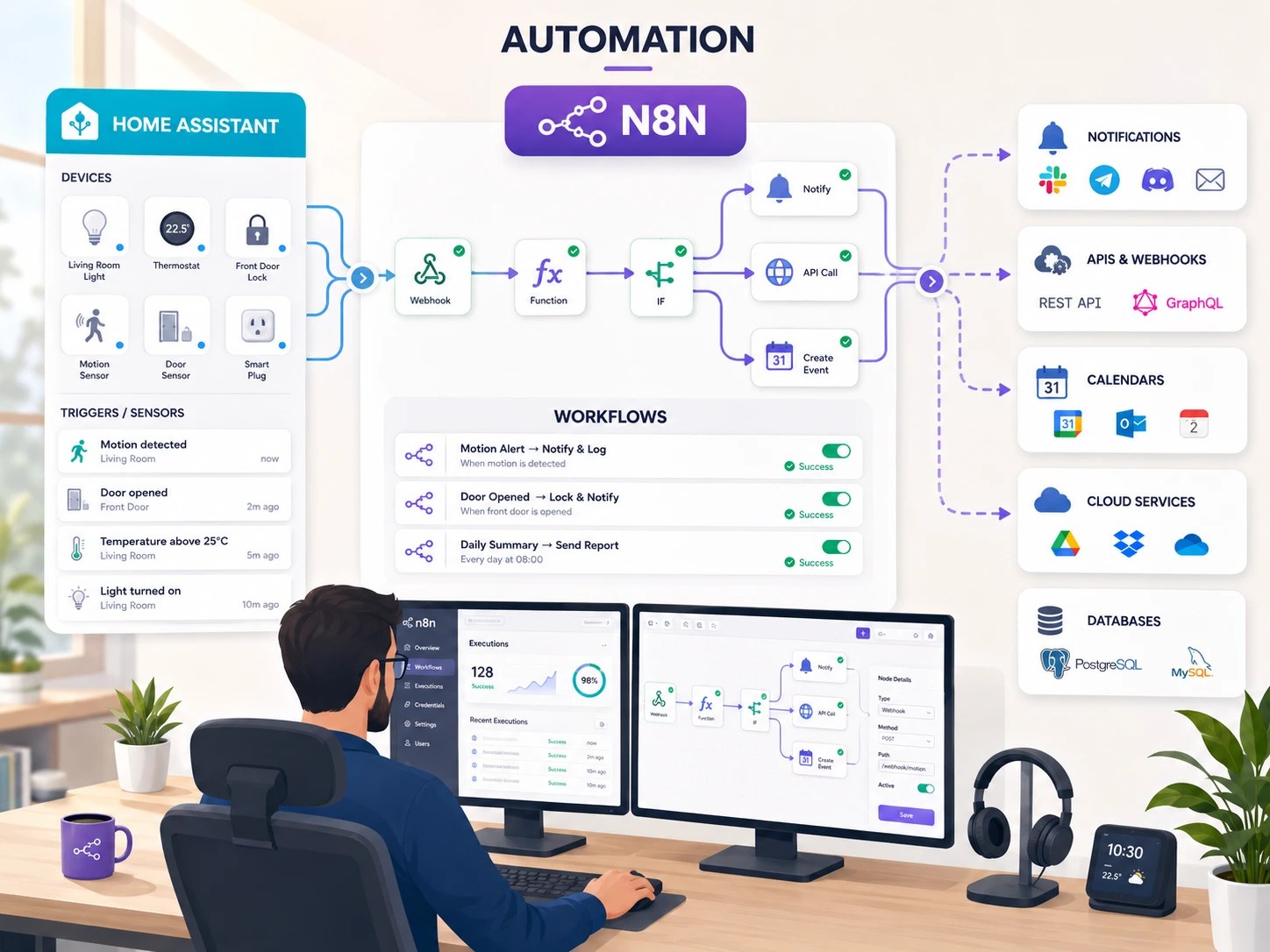 n8n Home Assistant Automation