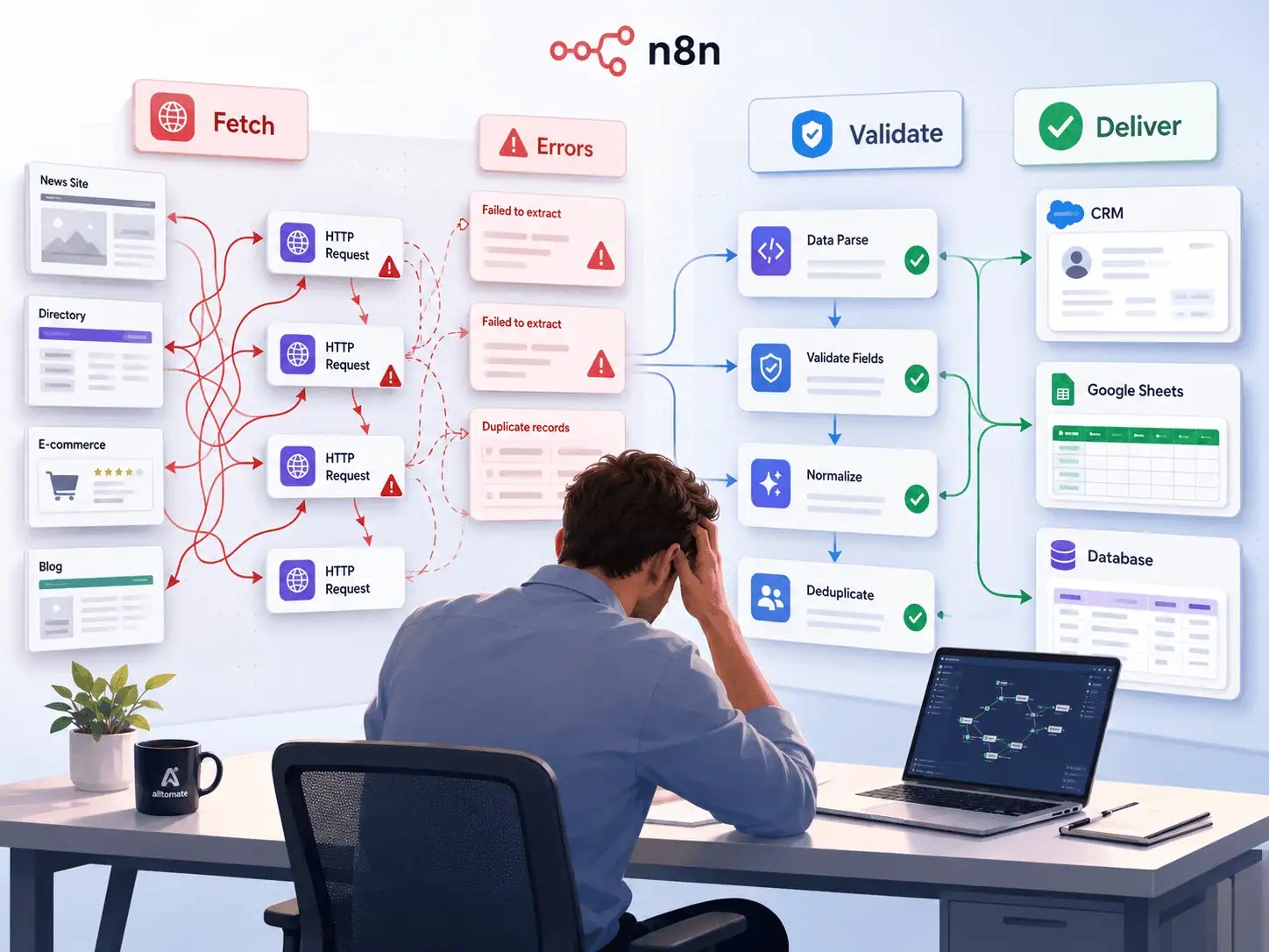 n8n Web Scraping Automation