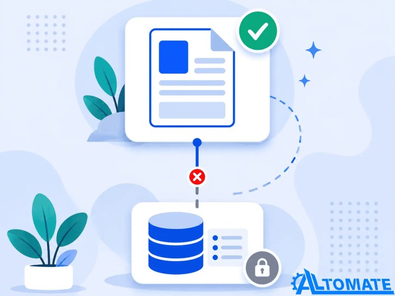 Diagram showing a shared parent page while a nested Notion database remains inaccessible.
