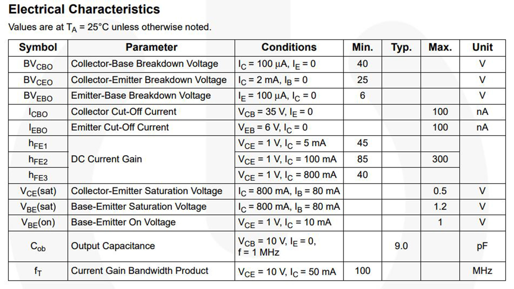 10 X S8050 Npn Transistor To 92
