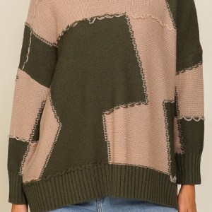 Sylvia "Color Block" Casual Sweater