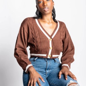Kelly "Cable Knit" Sweater Cardigan
