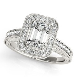 ring engagement emerald rings cut diamond average cost antique halo milligrain palladium neewer flash inc engraved band barkev ads created