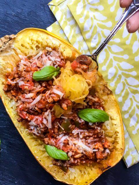Spaghetti Squash Bolognese