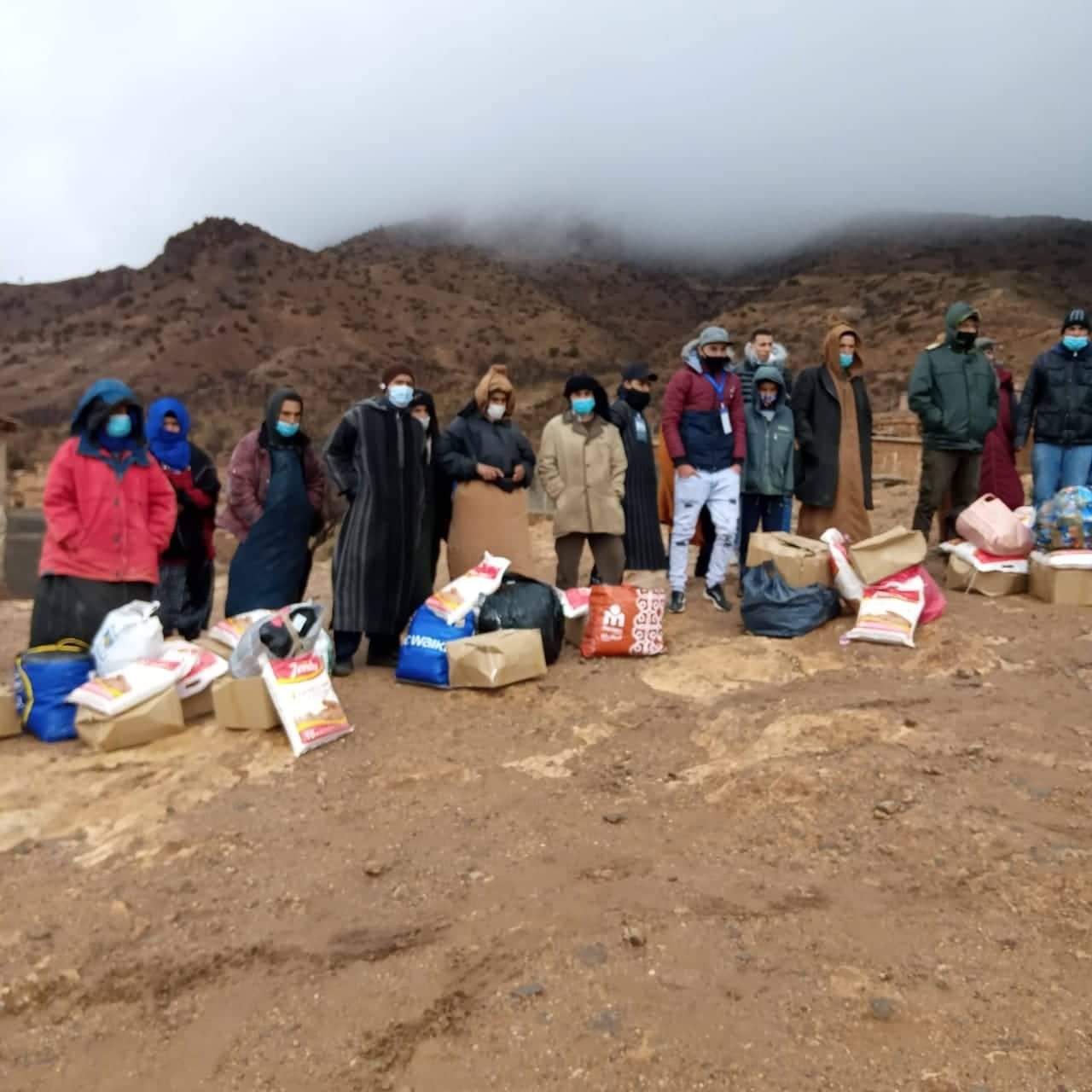 تارودانت: قيادة اساكي تواجه قساوة المناخ بعملية تويزي الصحة والتضامن