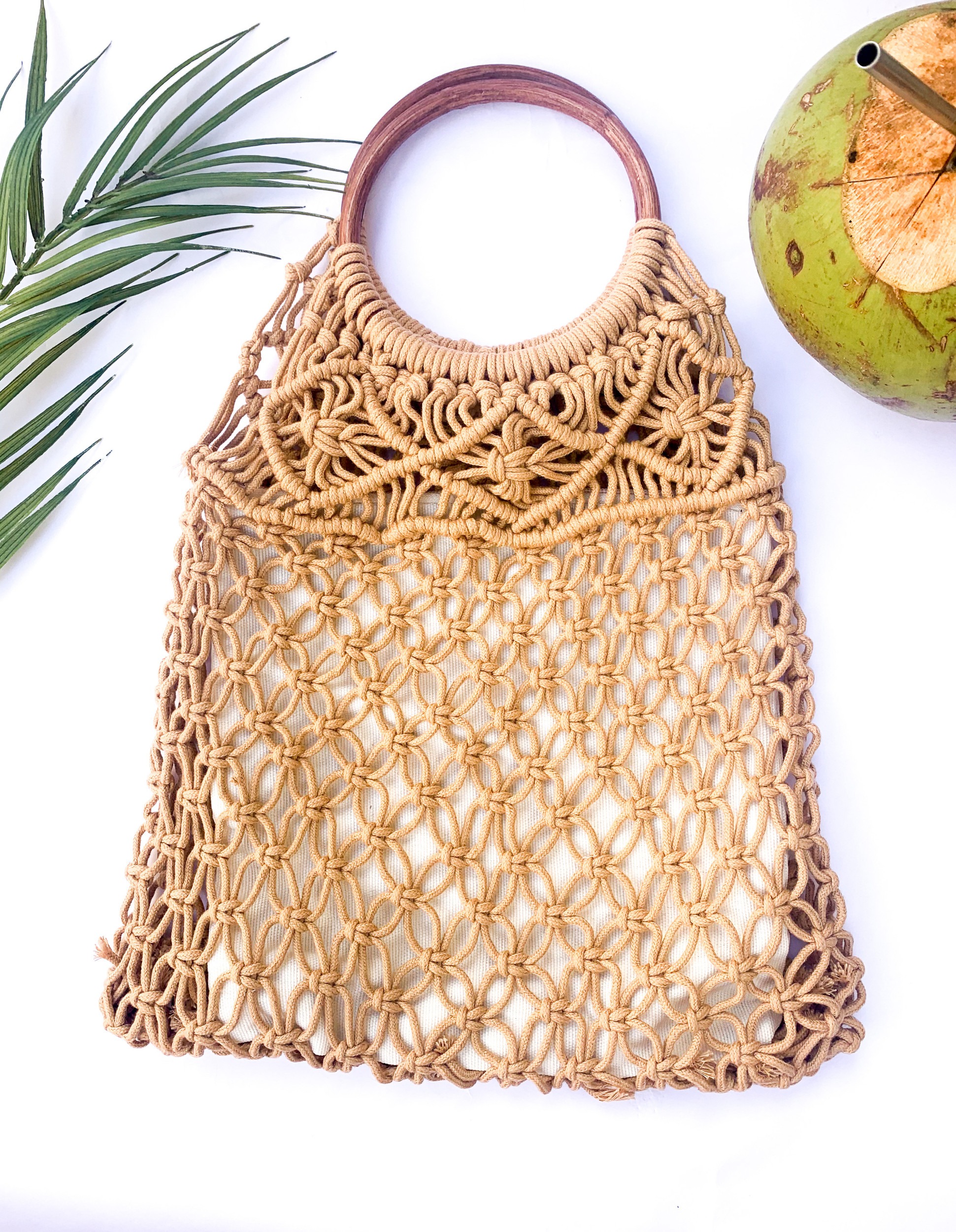 macrame bolsa handle making