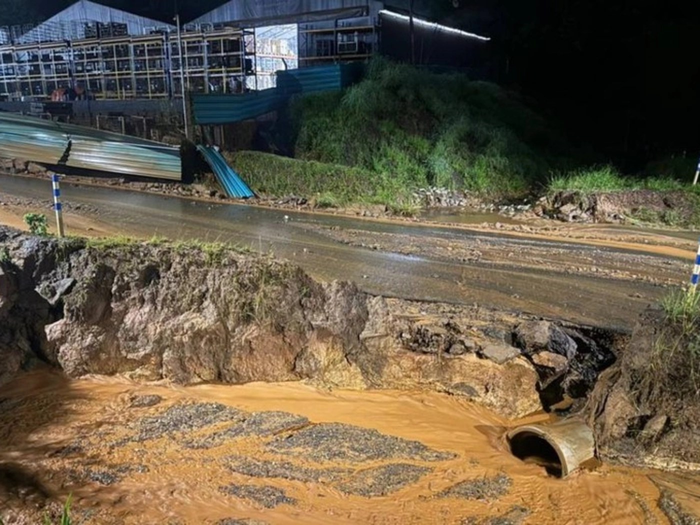 Vazamento da Mina de Viga, em Congonhas (MG), no dia 25 de janeiro de 2026.
