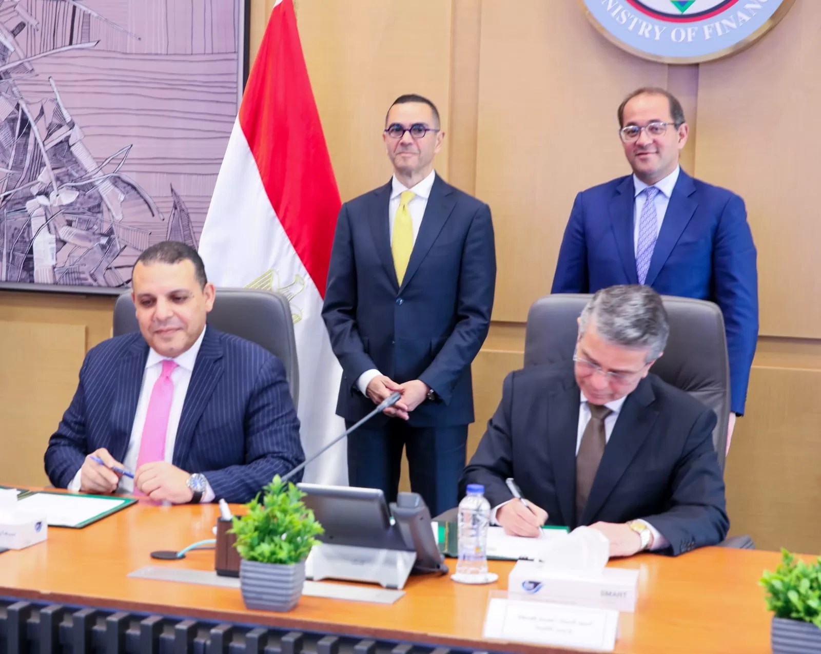وزيرا المالية والاستثمار يشهدان توقيع بروتوكول تعاون بين &laquo;الجمارك&raquo; و&laquo;التمثيل التجارى المصرى&raquo;