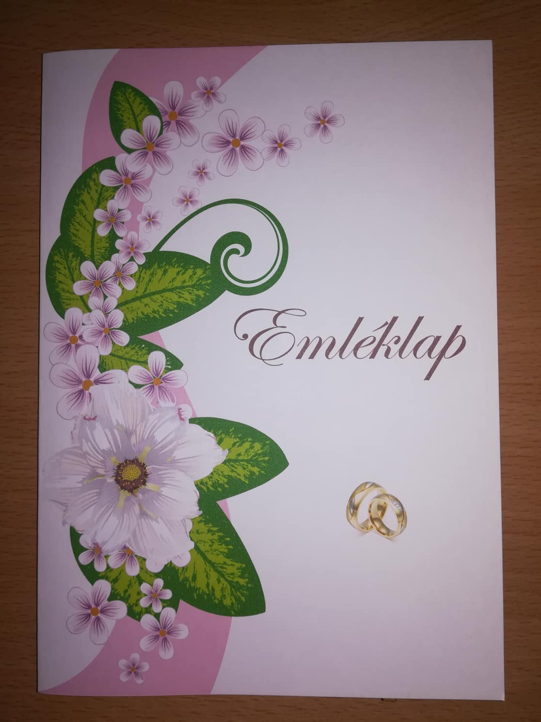 Esküvői emléklap 0101