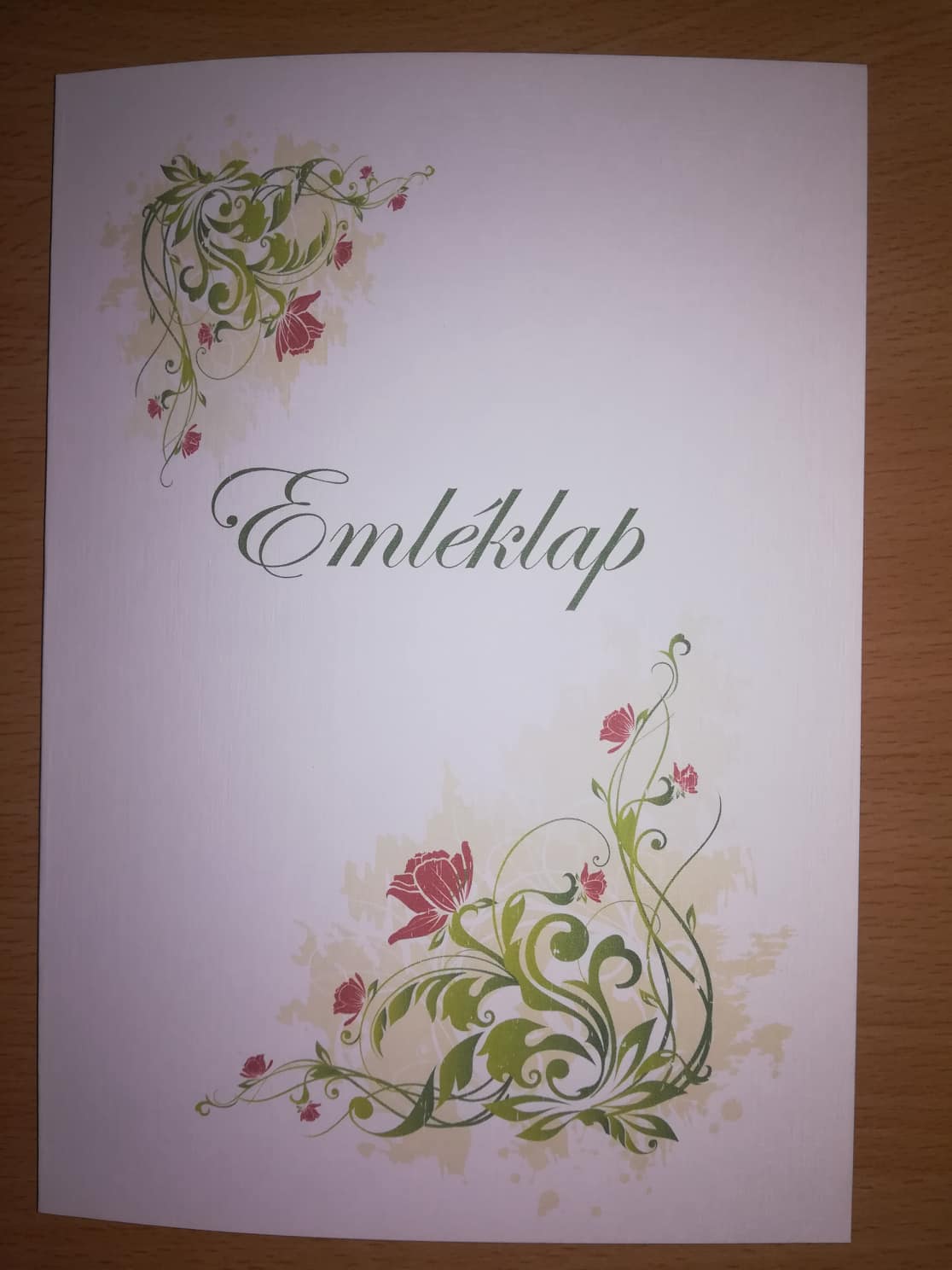 Esküvői emléklap 0105