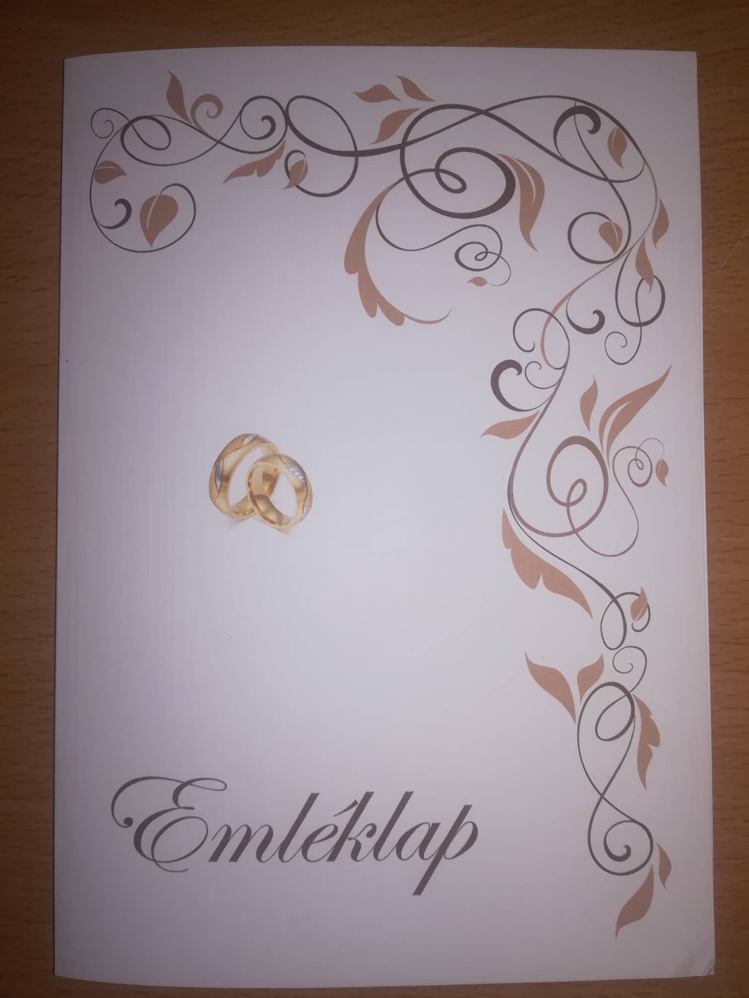 Esküvői emléklap 0110