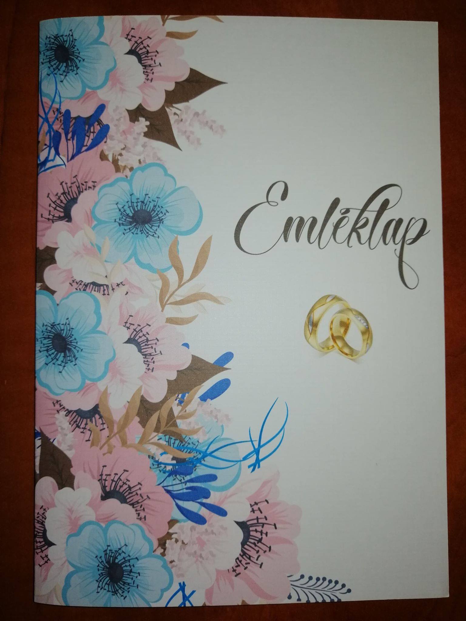 Esküvői emléklap 0115