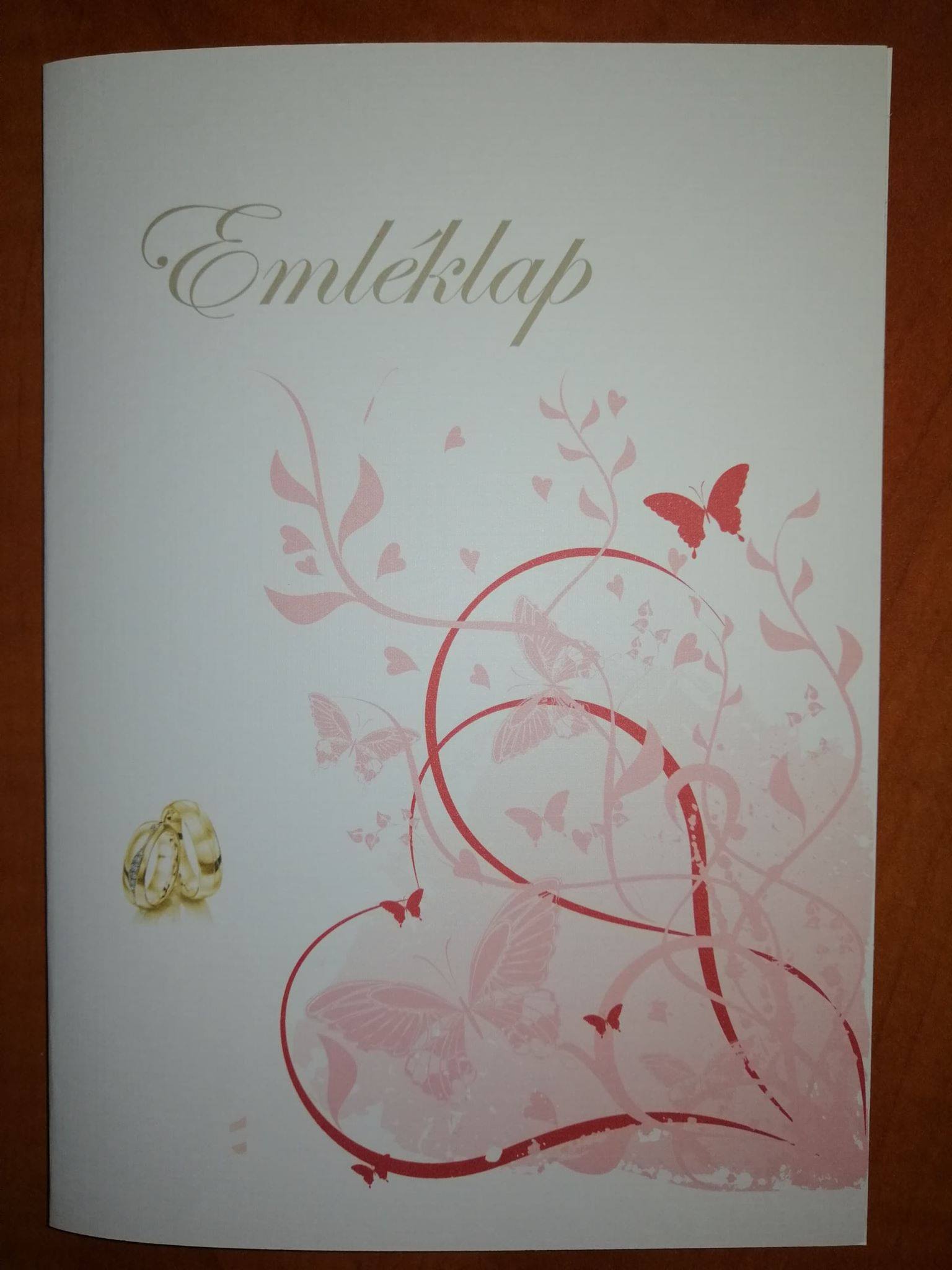 Esküvői emléklap 0116