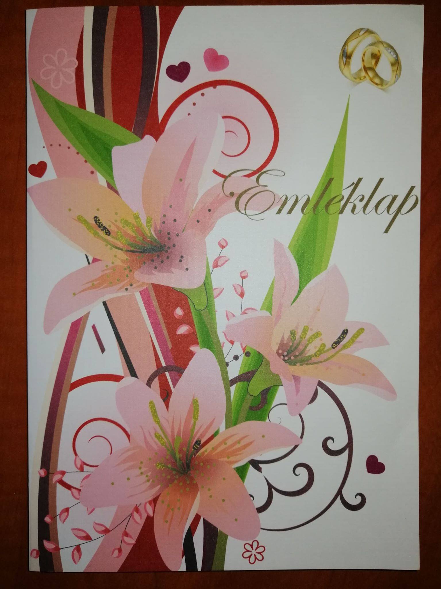 Esküvői emléklap 0121