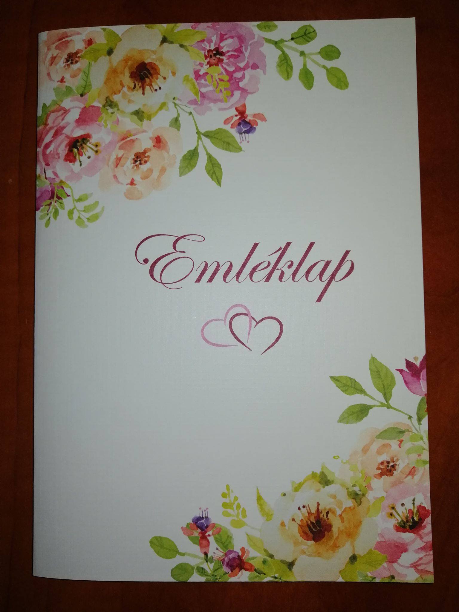 Esküvői emléklap 0127