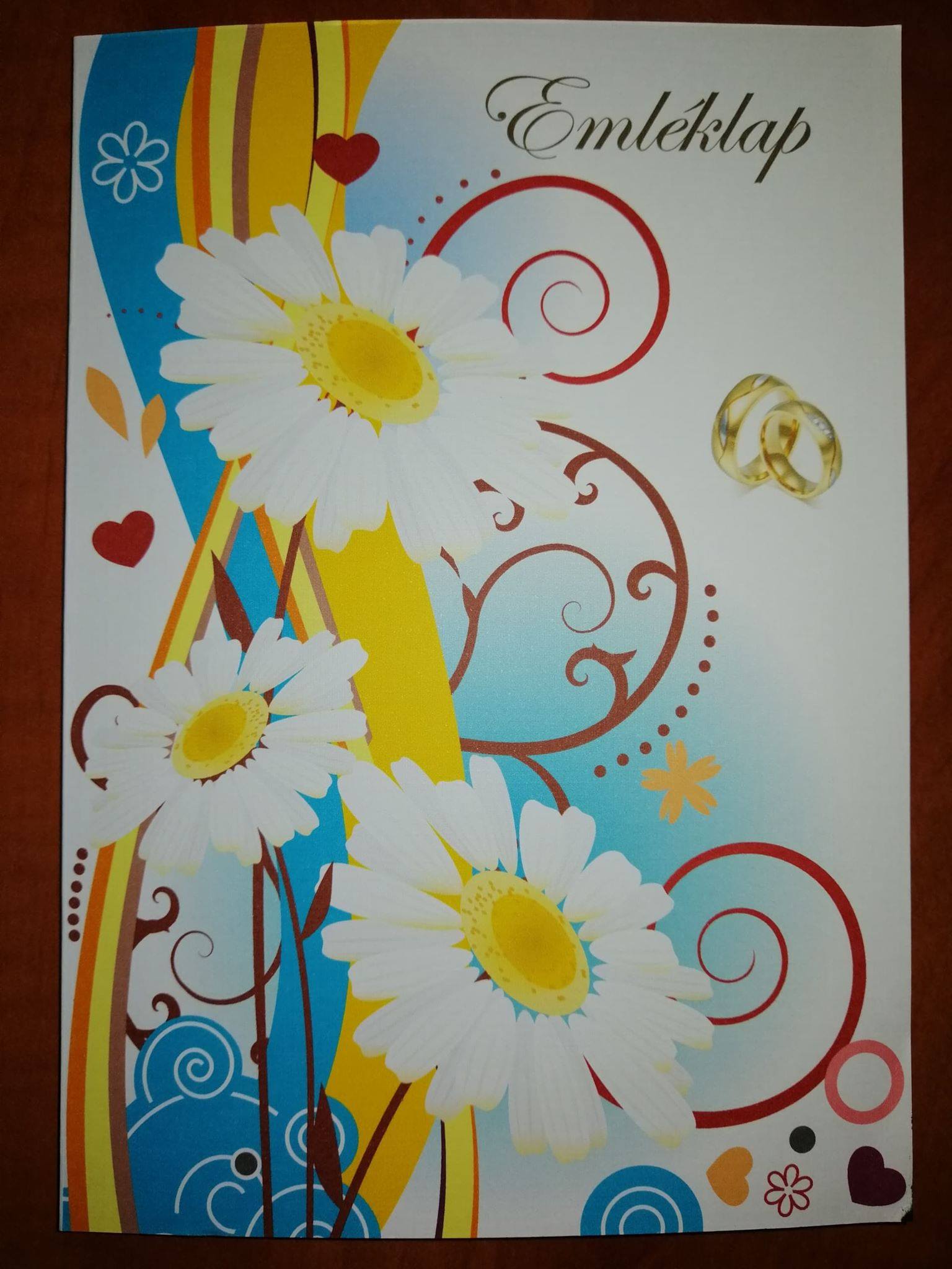 Esküvői emléklap 0128