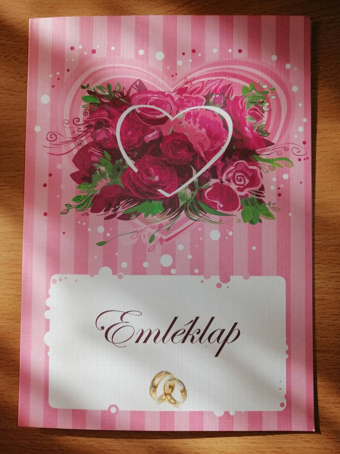 Esküvői emléklap 0129