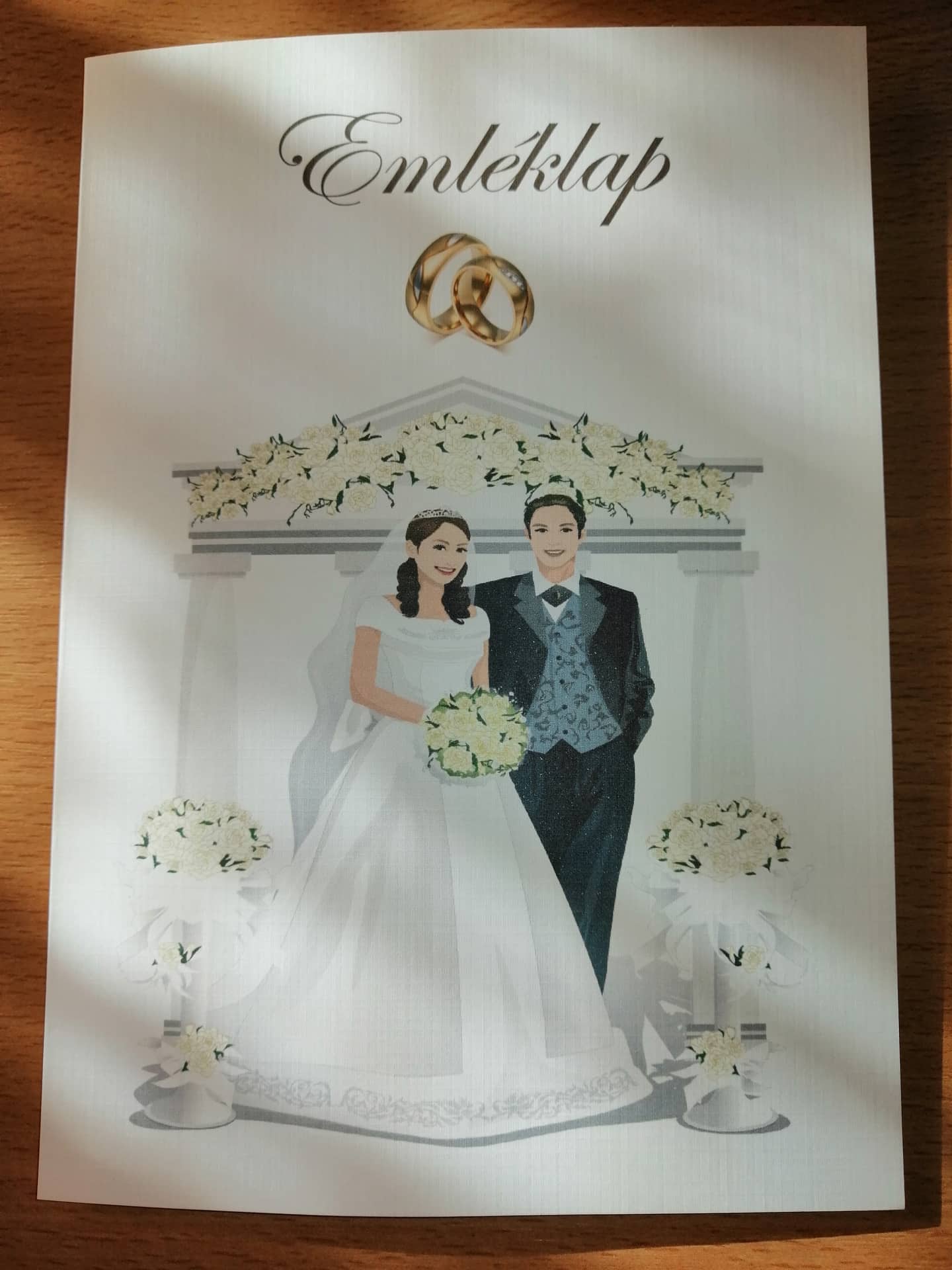 Esküvői emléklap 0130