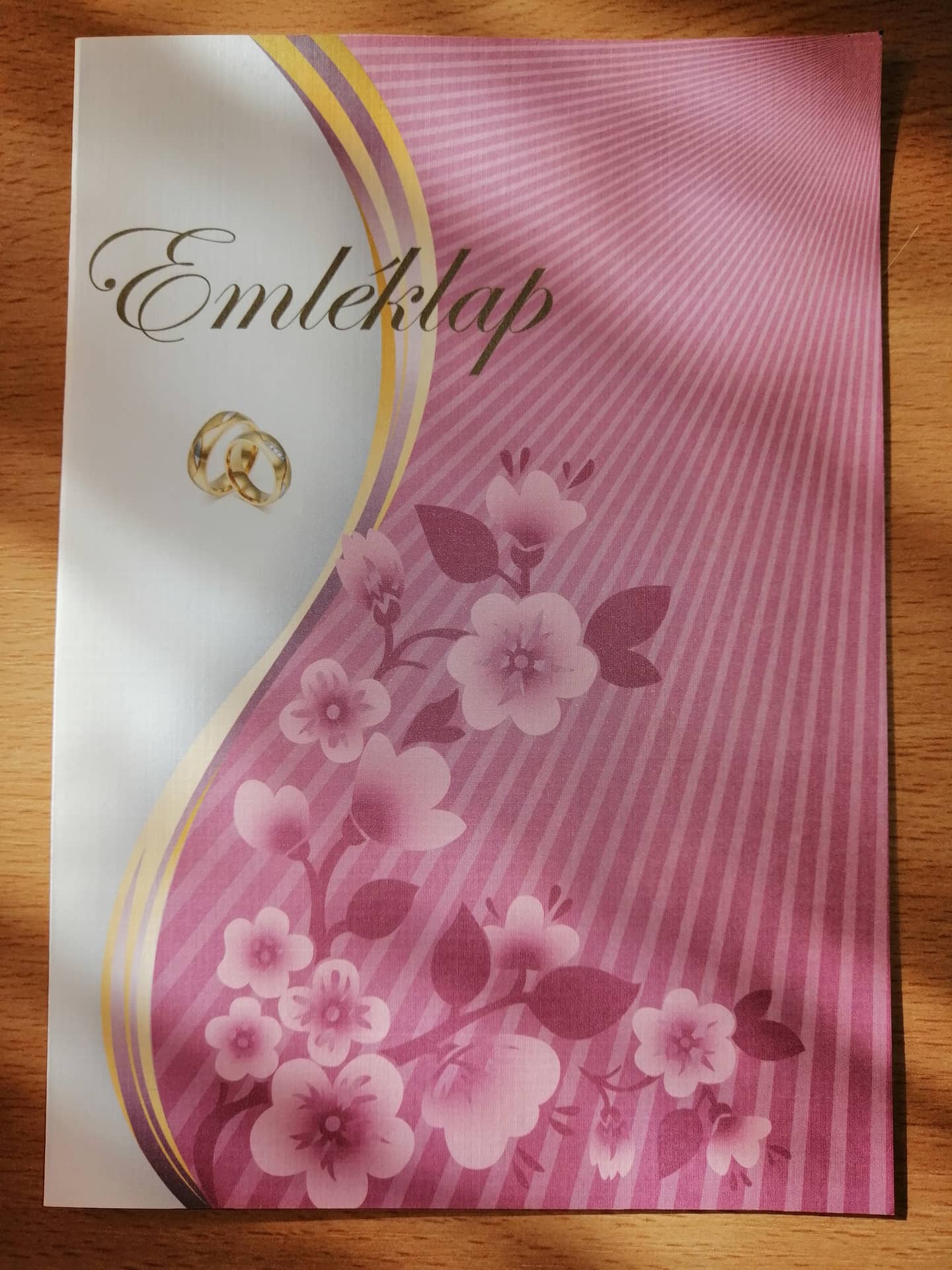 Esküvői emléklap 0131
