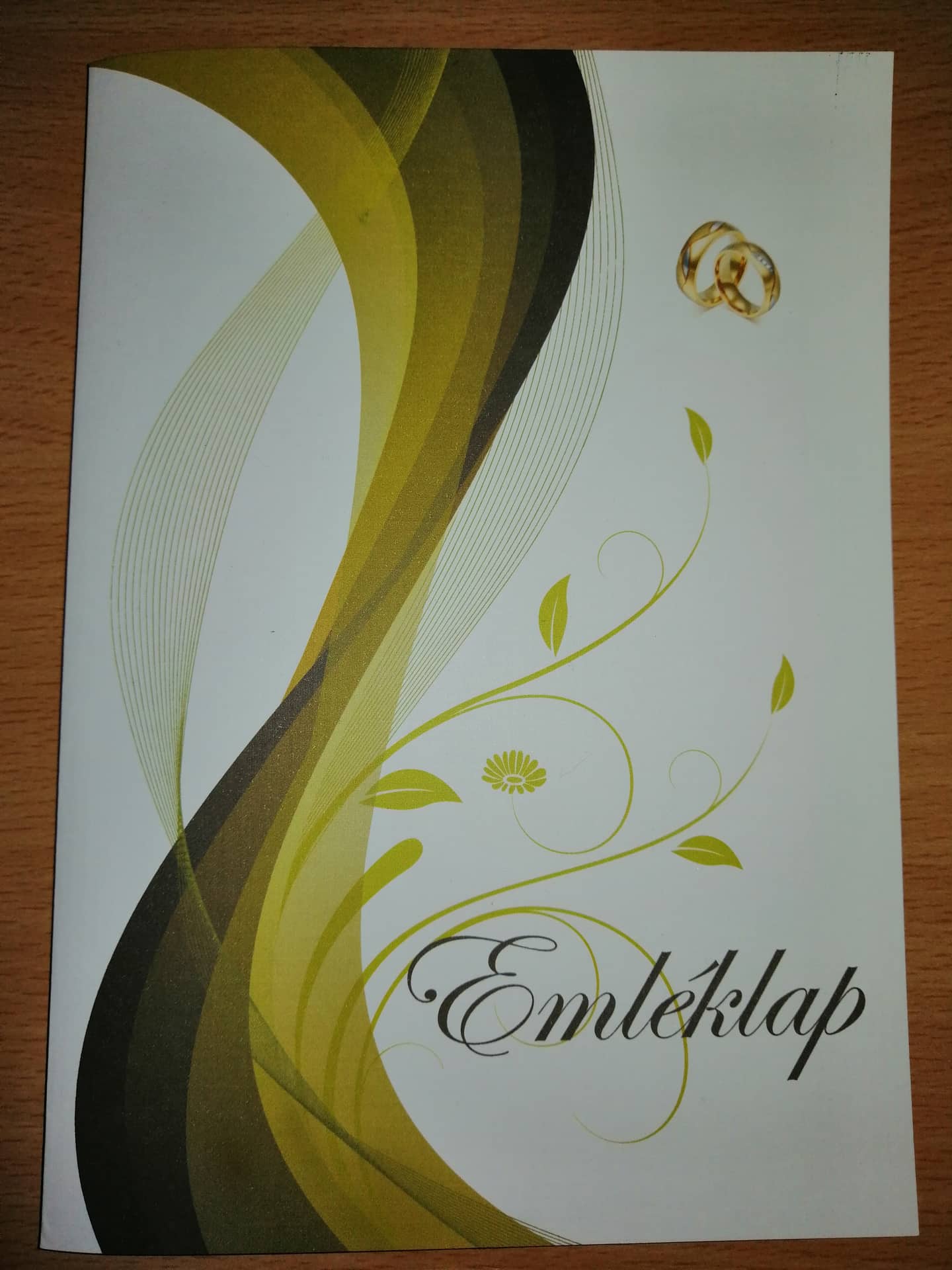 Esküvői emléklap 0132