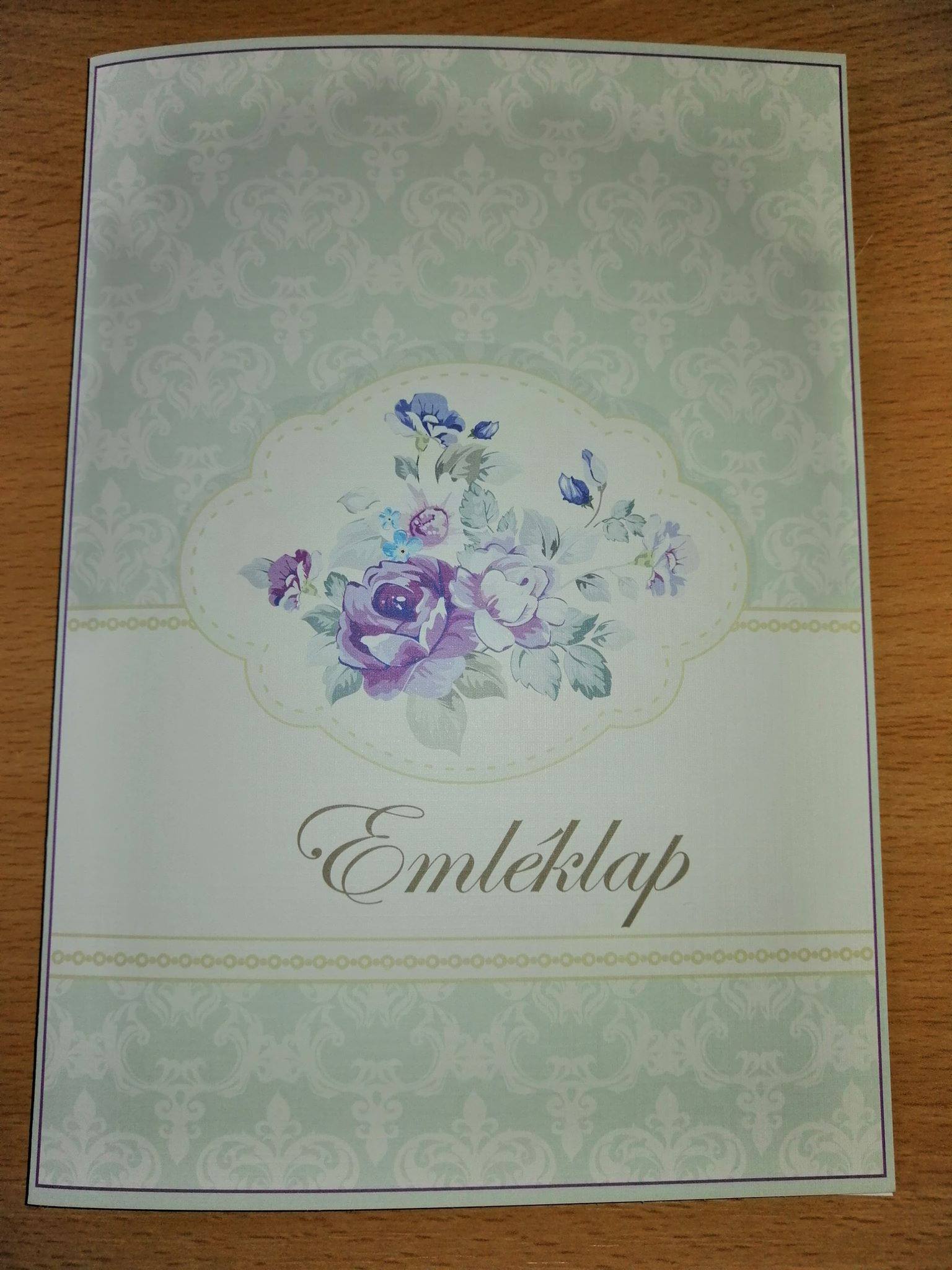 Esküvői emléklap 0136