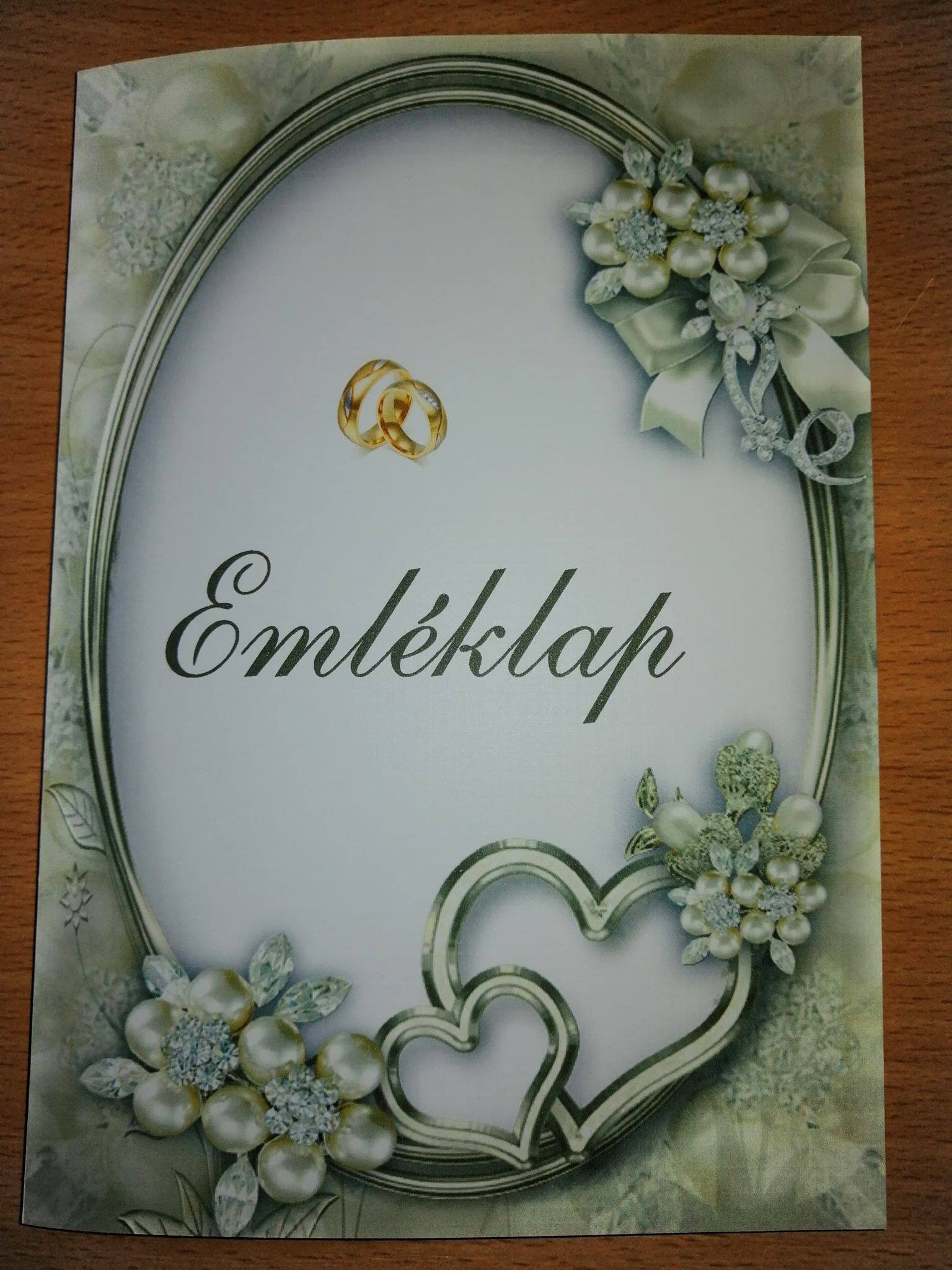 Esküvői emléklap 0137