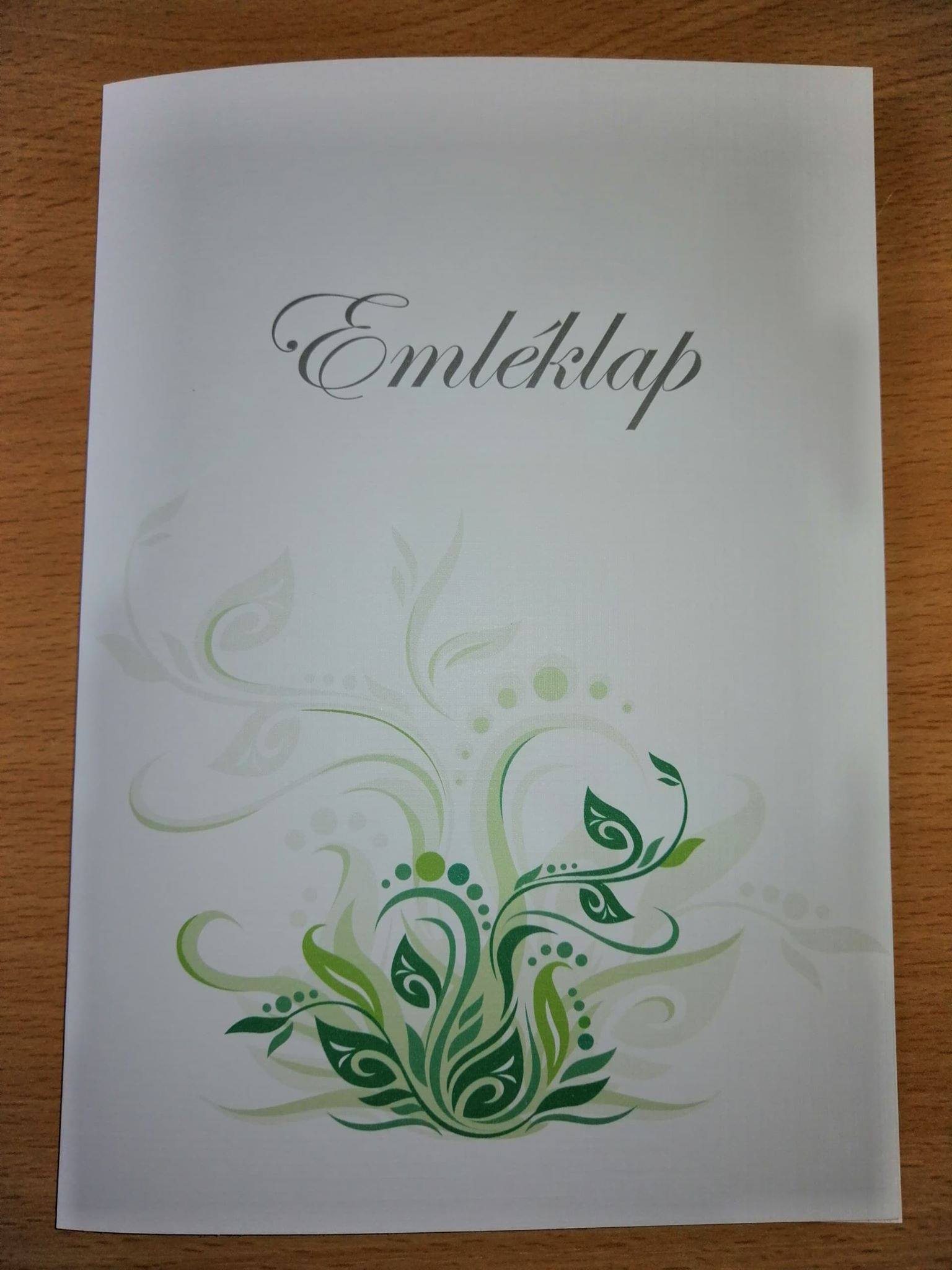 Esküvői emléklap 0141
