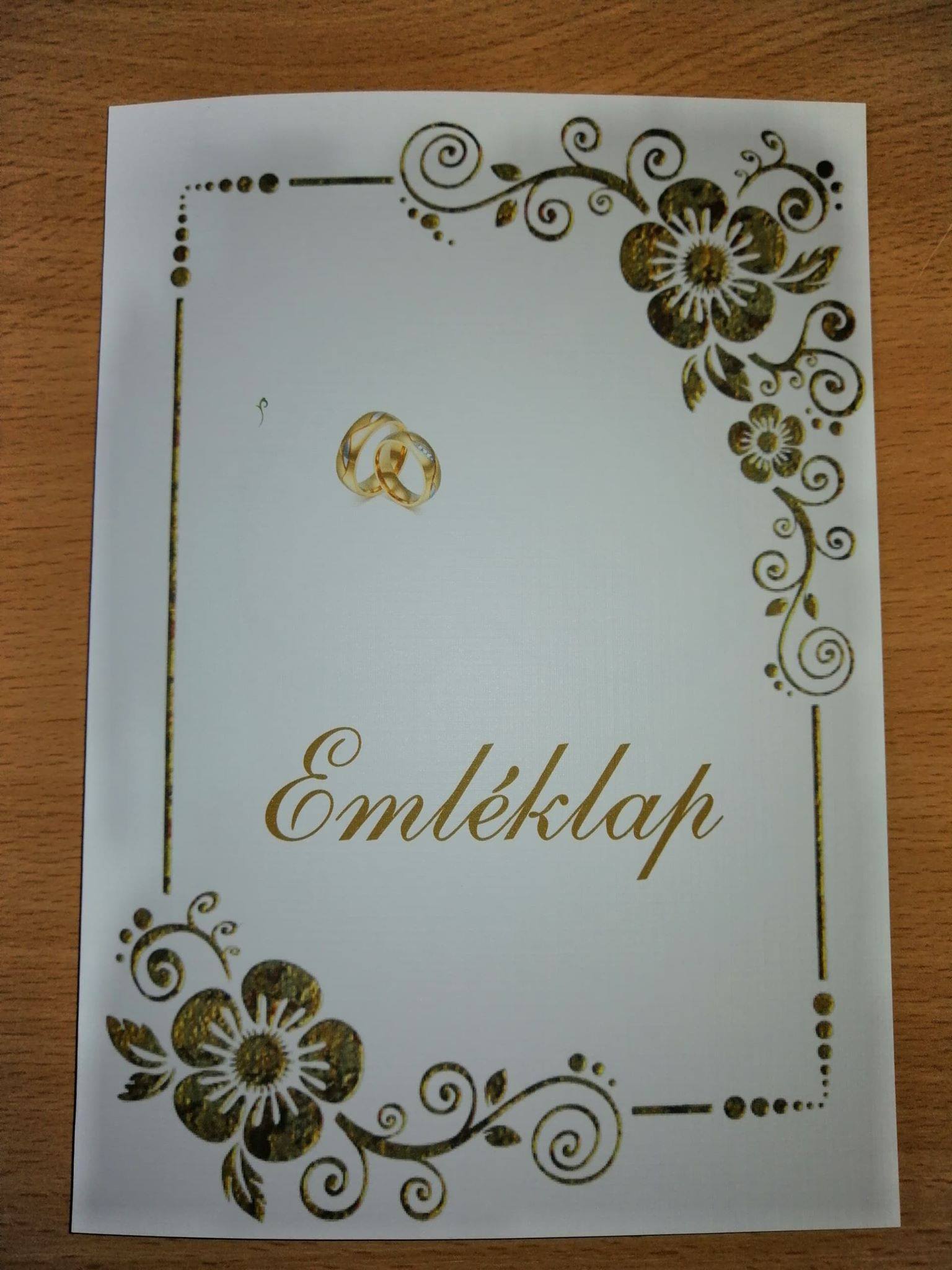 Esküvői emléklap 0142