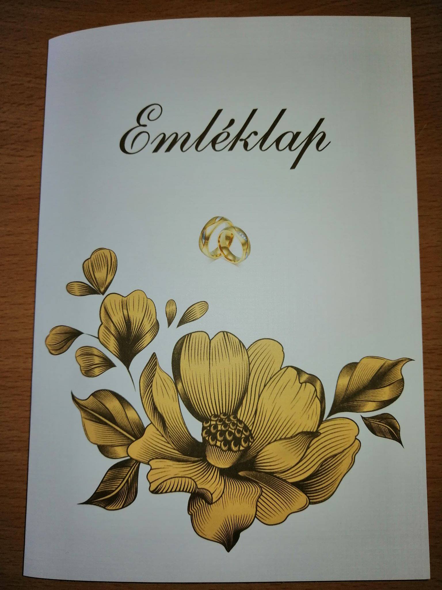 Esküvői emléklap 0148
