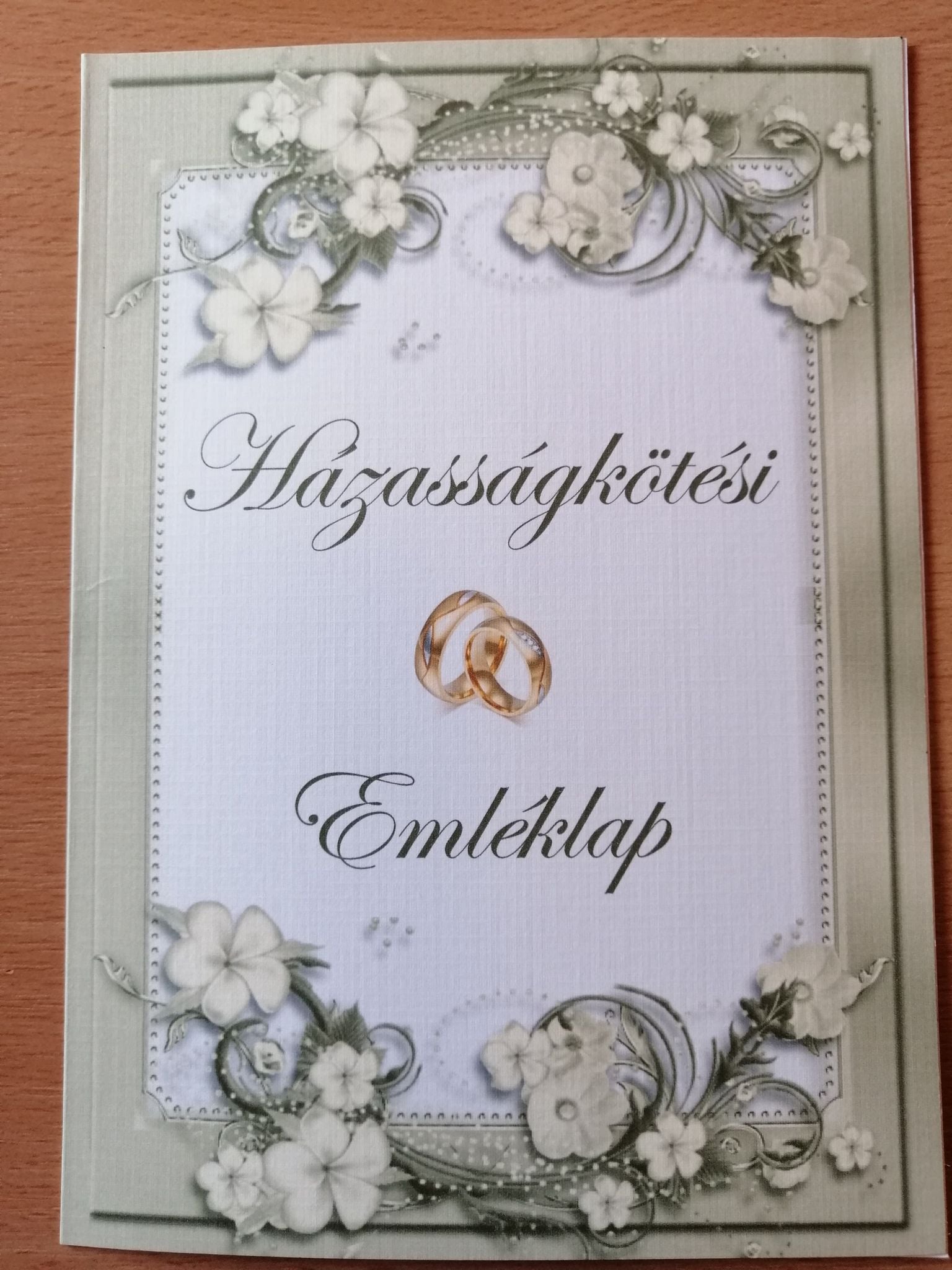 Esküvői emléklap 0153