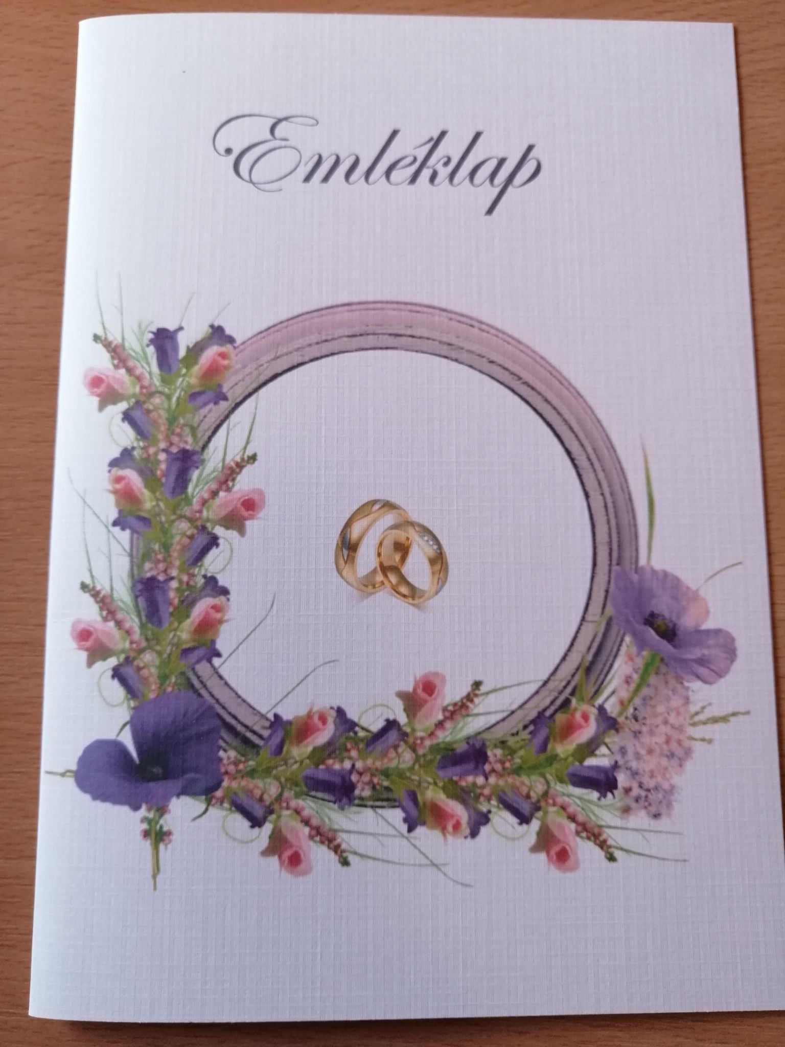 Esküvői emléklap 0155