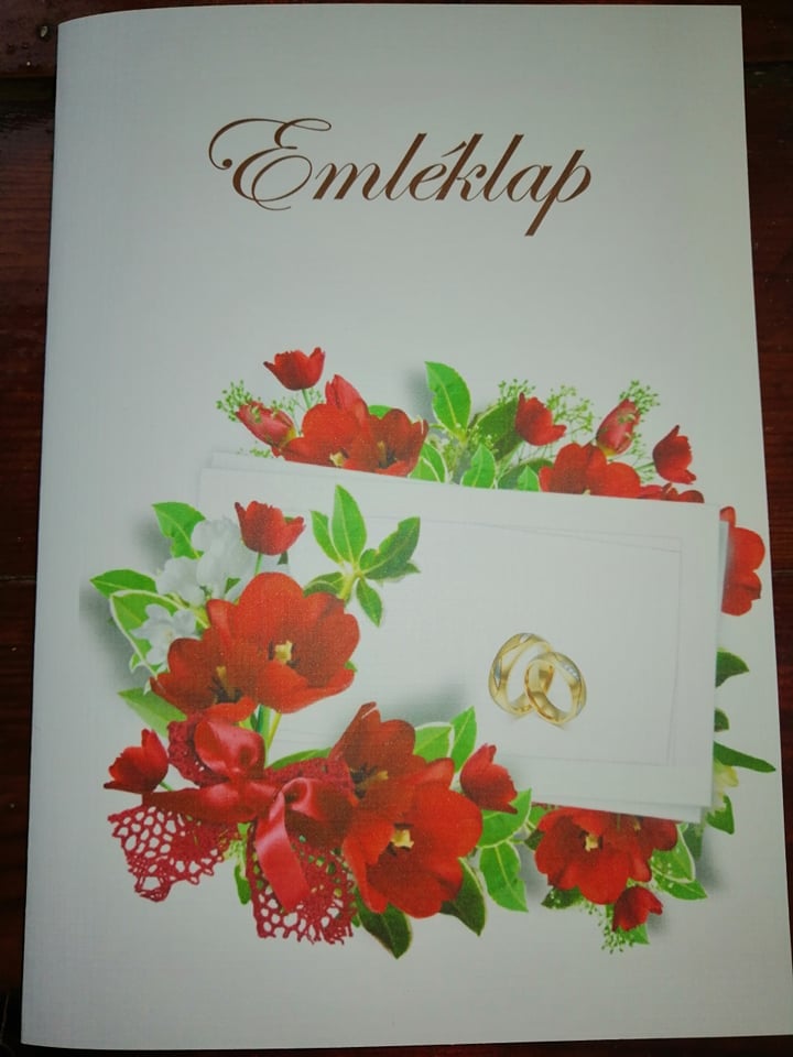 Esküvői emléklap 0158