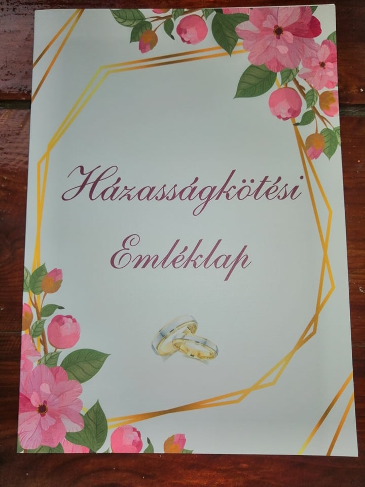 Esküvői emléklap 0160