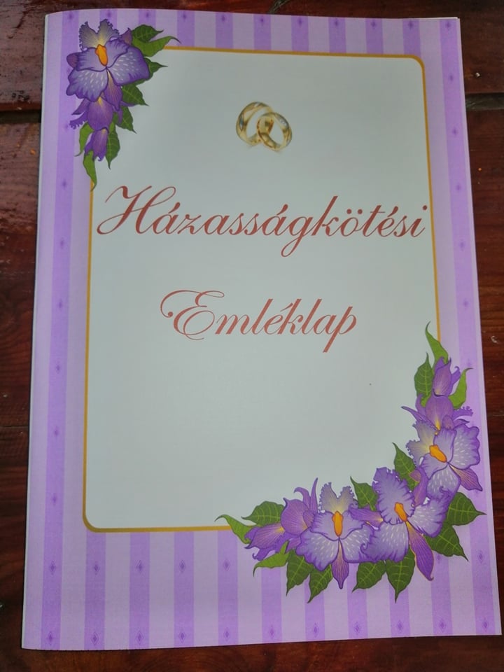 Esküvői emléklap 0161