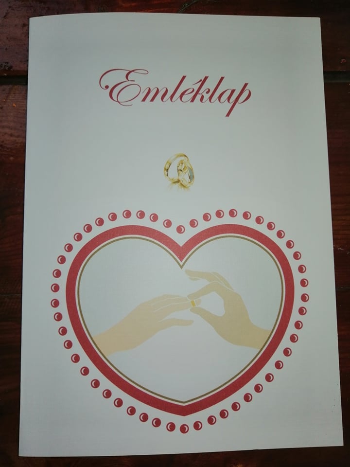 Esküvői emléklap 0162