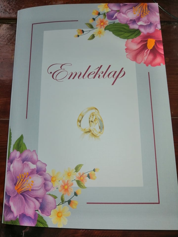 Esküvői emléklap 0164