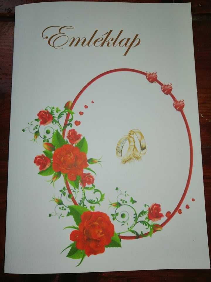 Esküvői emléklap 0167