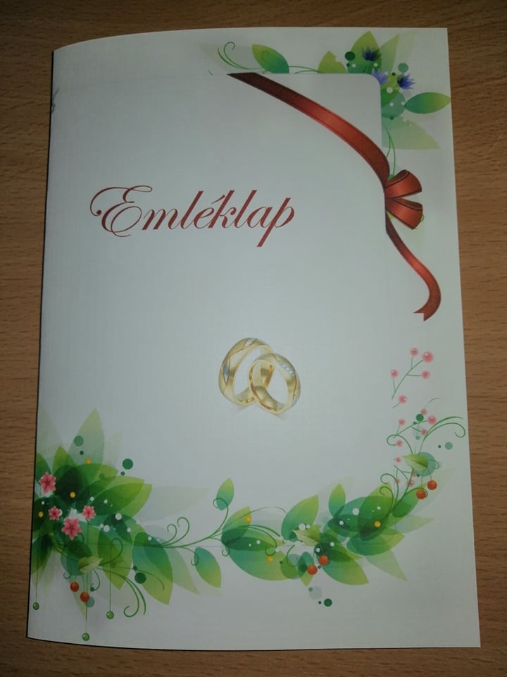 Esküvői emléklap 0169